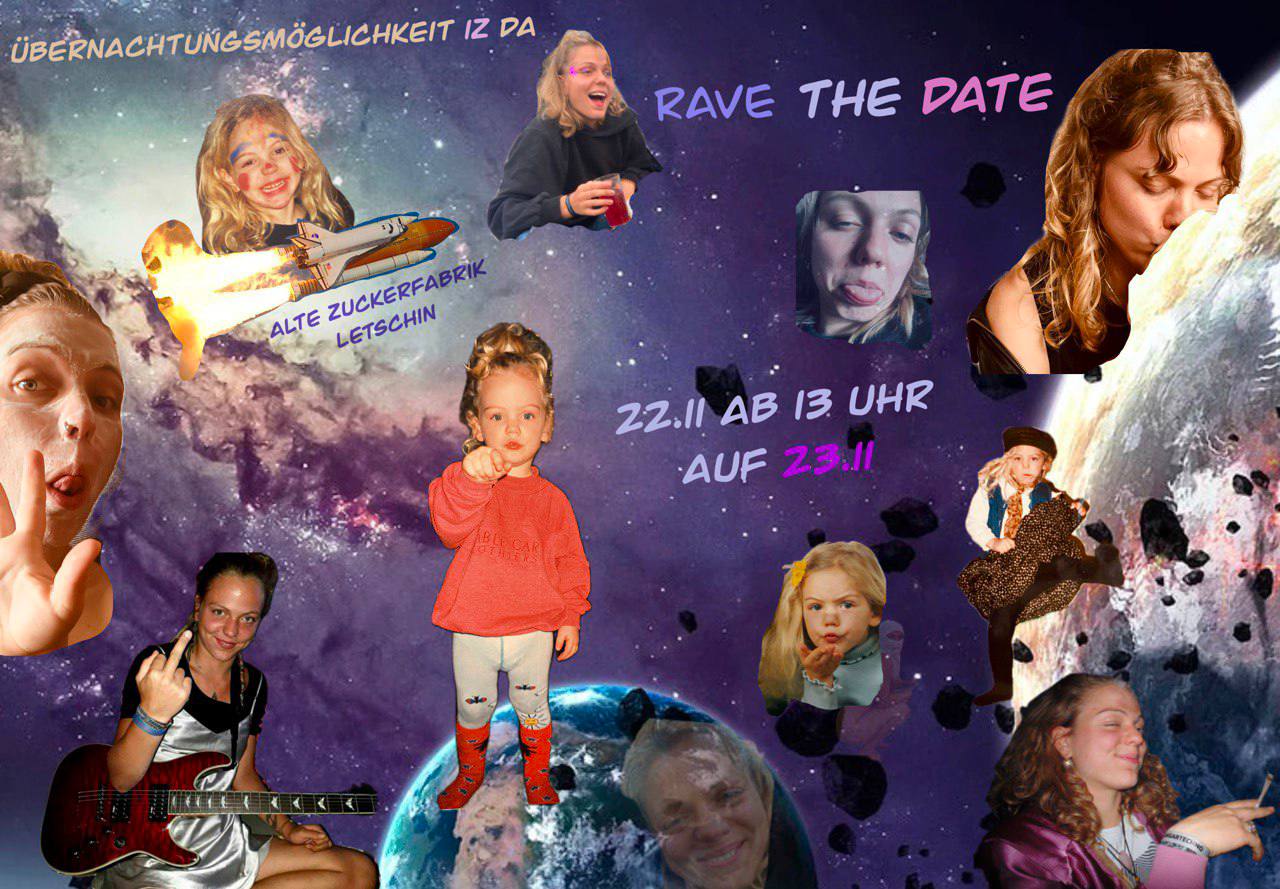 Flyer für Tatis 30. Geburtstag